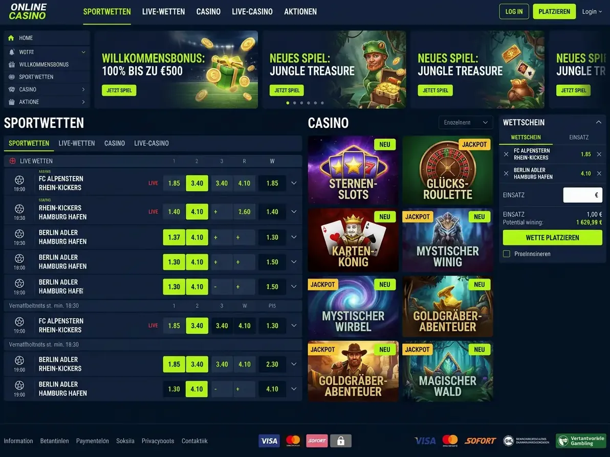 Lucky7Even — Spiele und Quoten